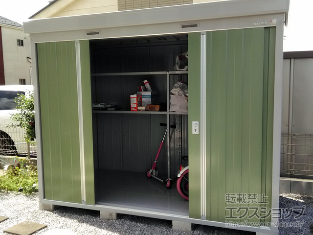 千葉県白井市のの物置・屋外倉庫 ネクスタ 一般型 2630×1370×2020 NXN-36S-OG 施工例