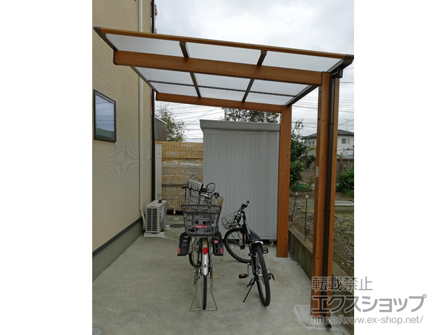 茨城県結城市ののサイクルポート・駐輪場 アートポート ミニ 積雪〜20cm対応 施工例