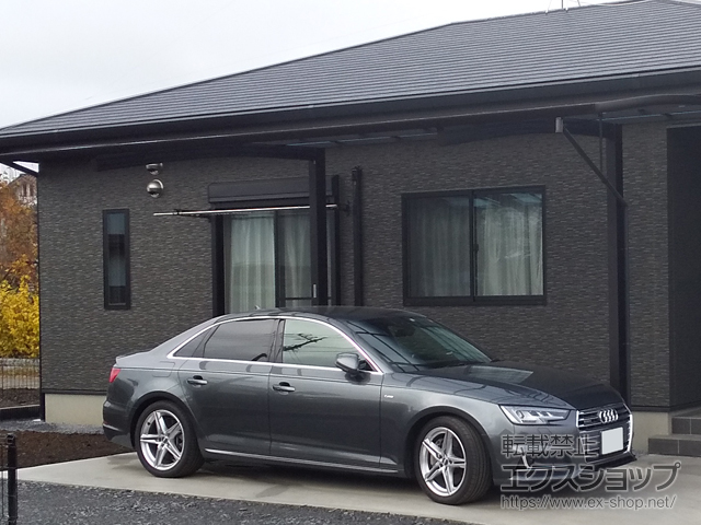 栃木県宇都宮市ののカーポート レイナポートREグラン 前下がり 積雪〜20cm対応 施工例