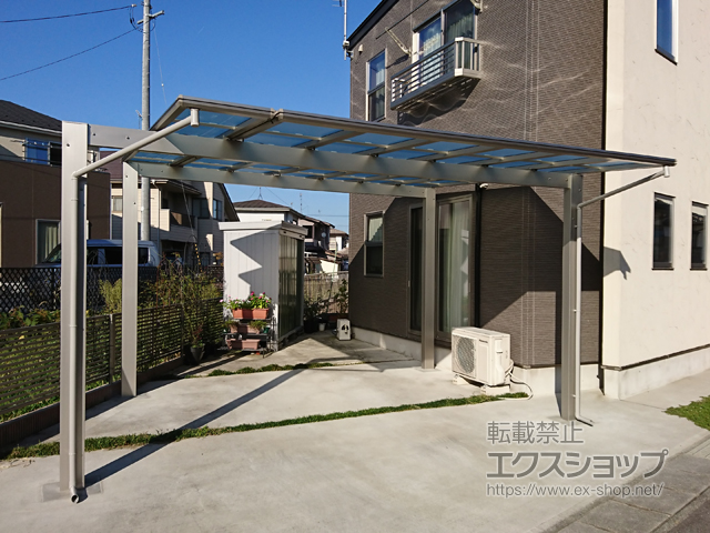 福島県福島市ののカーポート エフルージュ ツイン 積雪〜20cm対応 施工例