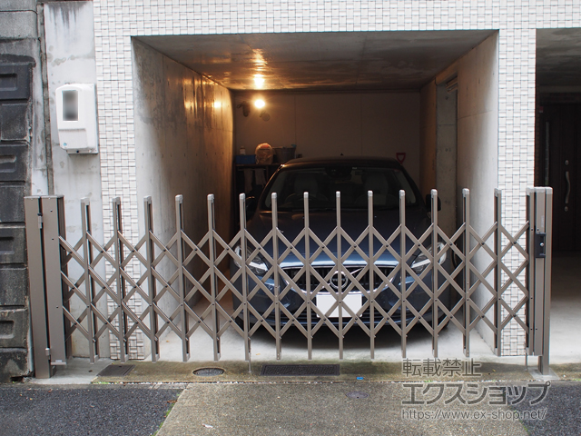 愛知県名古屋市ののカーゲート エアリーナII ノンキャスター 片開きタイプ 34S 施工例