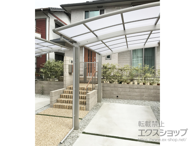 奈良県香芝市ののカーポート プレシオスポート 積雪〜20cm対応 施工例