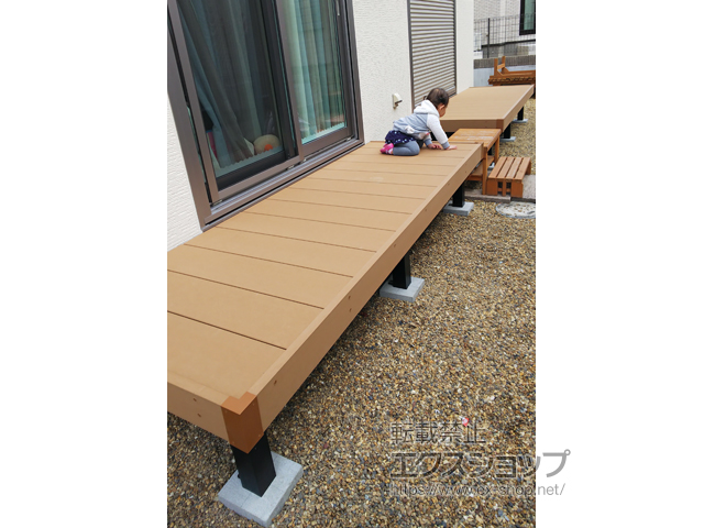 京都府木津川市ののウッドデッキ リウッドデッキ 200 施工例