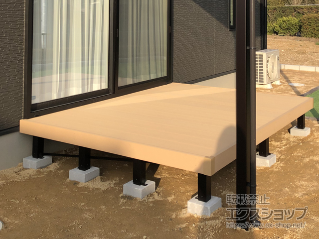 山口県宇部市ののウッドデッキ リウッドデッキ 200 施工例