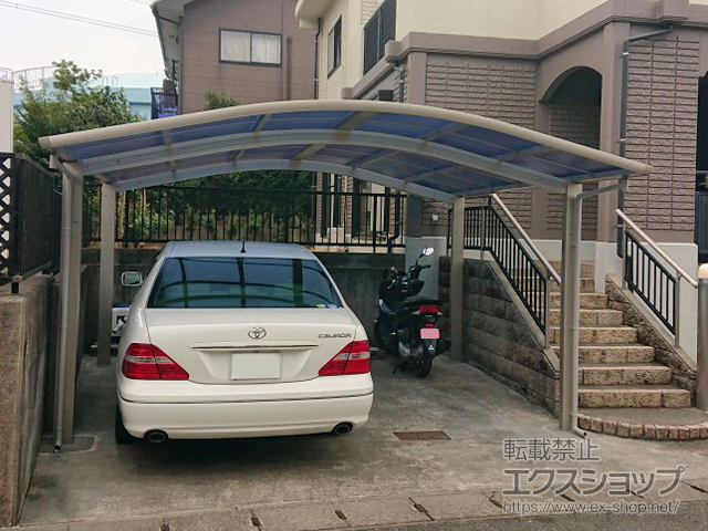 静岡県菊川市ののカーポート レイナツインポートグラン　積雪〜20cm対応 施工例