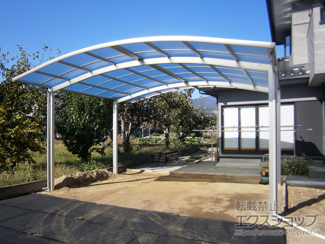 山梨県甲州市ののカーポート レイナツインポートグラン　積雪〜20cm対応 施工例