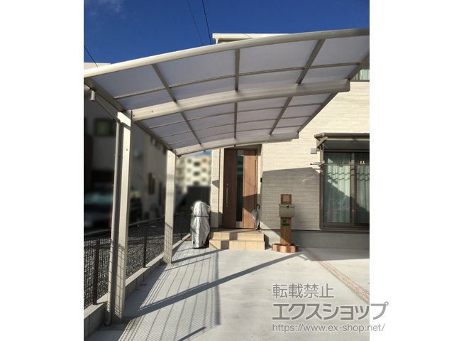 福岡県北九州市ののカーポート プレシオスポート 積雪〜20cm対応 施工例