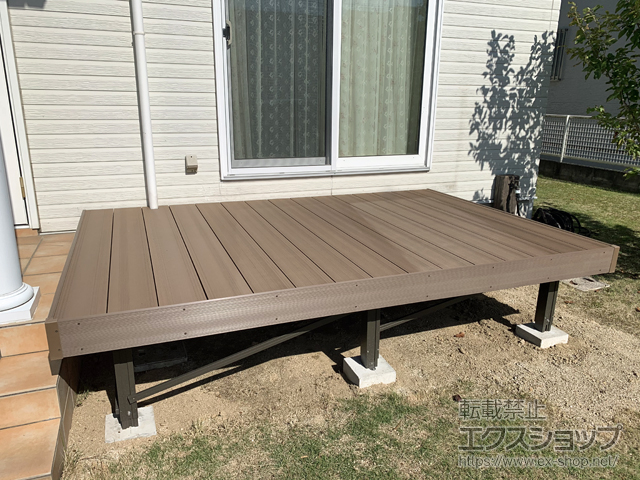 熊本県熊本市ののウッドデッキ 樹ら楽ステージ 木彫 施工例