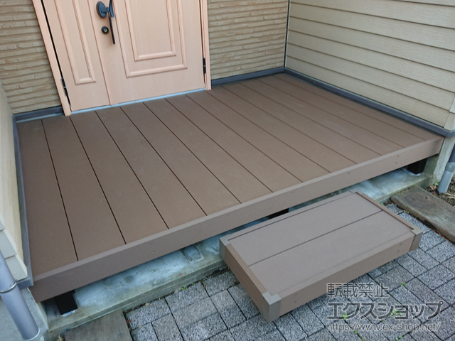 新潟県新潟市ののウッドデッキ リウッドデッキ 200 施工例