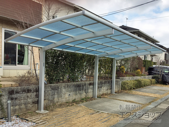 熊本県合志市ののカーポート レイナポートグラン 延長　積雪〜20cm対応 施工例