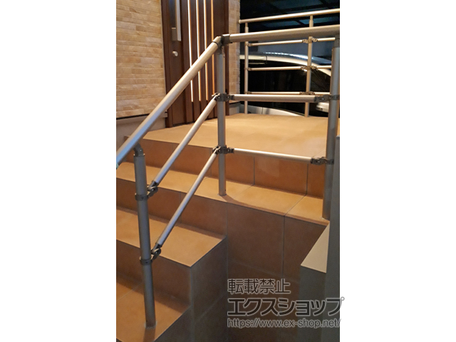 神奈川県横浜市のの手すり パルトナーUDフェンス2型(手すり) 横格子タイプ（3段） 施工例