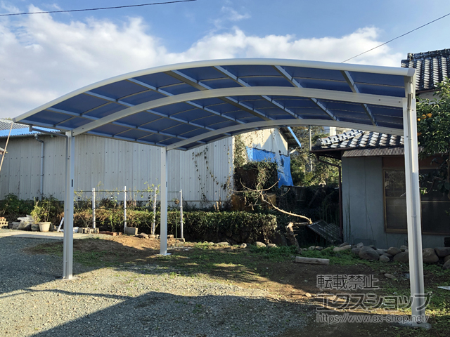 熊本県菊池市ののカーポート レイナツインポートグラン　積雪〜20cm対応 施工例