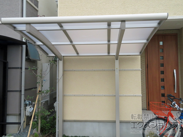 大阪府八尾市ののサイクルポート・駐輪場 プレシオスポート ミニ 積雪〜20cm対応 施工例