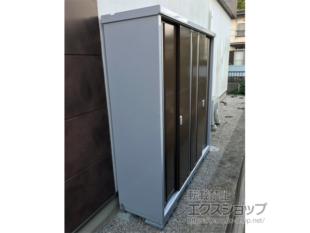 福岡県福岡市のの物置・屋外倉庫 シンプリー 一般型 1940×515×1903（MJX-195E-P） MJX-195E-P-TB 施工例