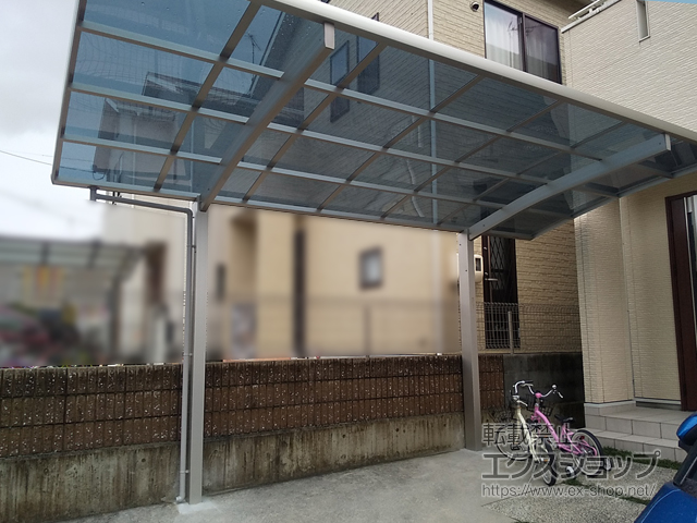 広島県廿日市市ののカーポート プレシオスポート 積雪〜20cm対応 施工例