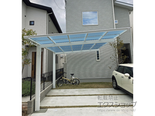大阪府高槻市ののカーポート セルフィ 積雪〜20cm対応 施工例