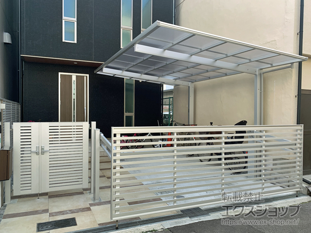 大阪府大阪市ののカーゲート ワイドオーバードアS3型 手動式 施工例