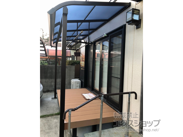 愛知県名古屋市ののテラス屋根 ソラリア R型 テラスタイプ 単体 積雪〜20cm対応 施工例