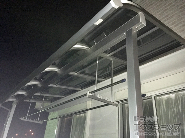 岐阜県可児市ののテラス屋根 ソラリア R型 テラスタイプ 単体 積雪〜20cm対応 施工例