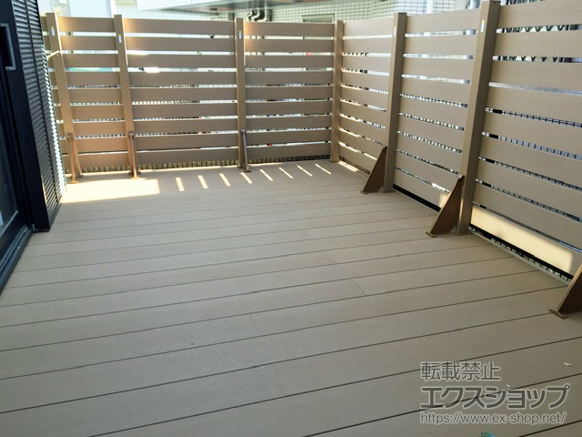 東京都国立市ののウッドデッキ リウッドデッキ 200 施工例