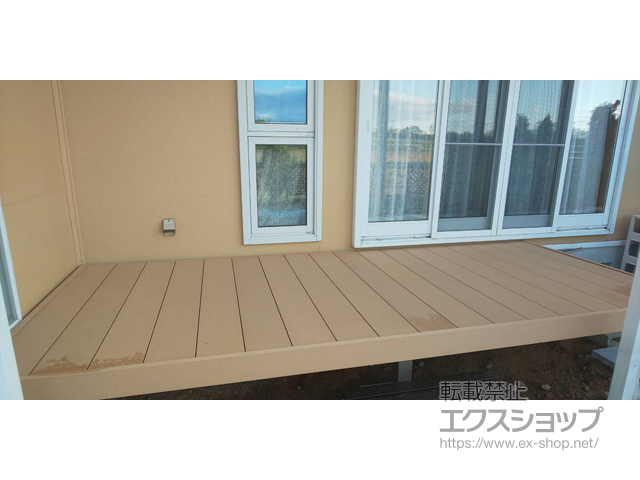 長野県安曇野市ののウッドデッキ マージウッドデッキ 施工例