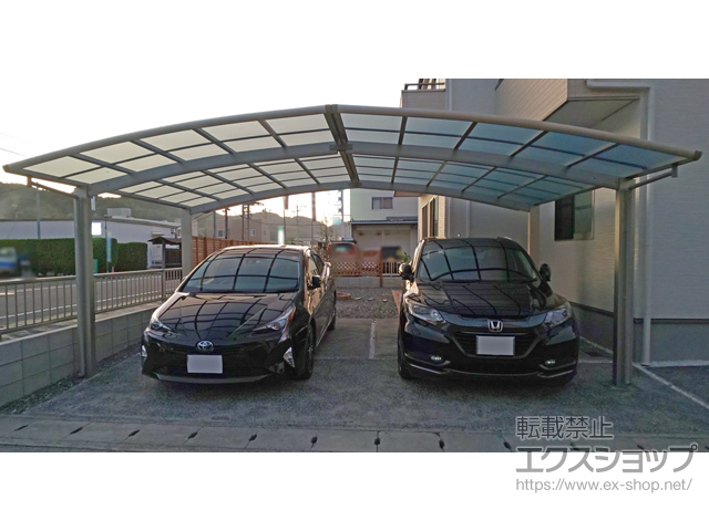 岡山県岡山市ののカーポート レイナポートグラン　積雪〜20cm対応 施工例