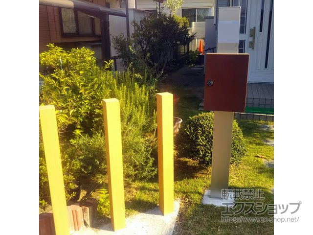 鹿児島県霧島市のの機能門柱・ポスト シンプレオポストユニット1型 施工例