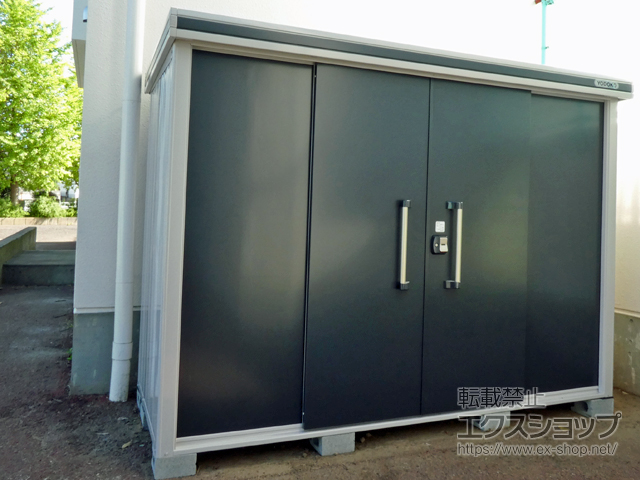 埼玉県川口市のの物置・屋外倉庫 エルモ 一般型 2920×1170×2121 LMD-2911-SM 施工例