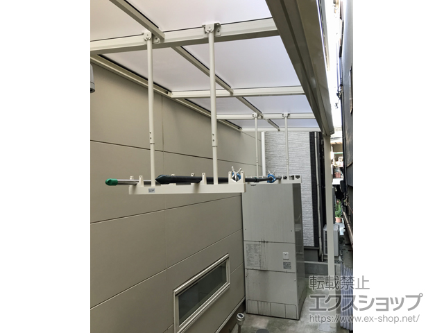 大阪府大阪市ののテラス屋根 ソラリア F型 テラスタイプ 単体 積雪〜20cm対応 施工例