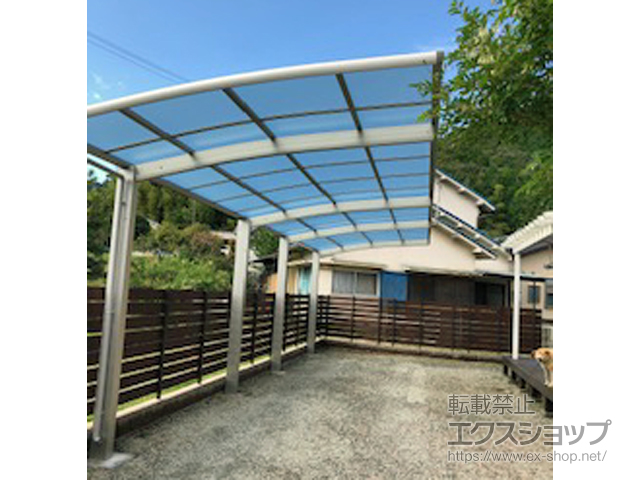 兵庫県西脇市ののカーポート レイナポートグラン 縦連棟　積雪〜20cm対応 施工例