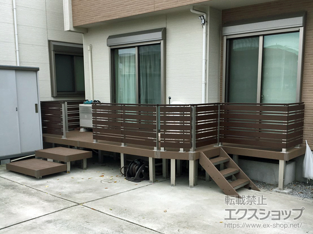 埼玉県草加市ののウッドデッキ リウッドデッキ 200 施工例