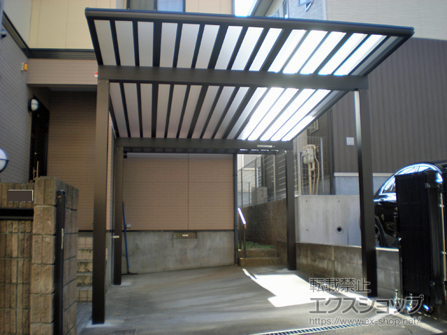 神奈川県横浜市ののカーポート エフルージュ ワン50 積雪〜50cm対応 施工例