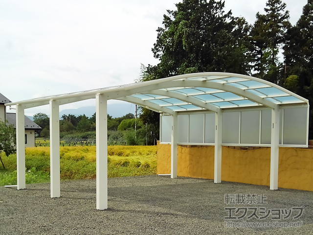福島県福島市ののカーポート レイナツインポートグラン50 積雪50cm対応 施工例
