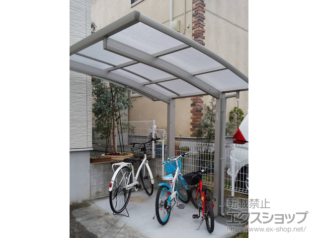 宮城県仙台市ののサイクルポート・駐輪場 プレシオスポート ミニ 積雪〜20cm対応 施工例