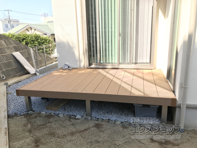 神奈川県横浜市ののウッドデッキ マージウッドデッキ 施工例