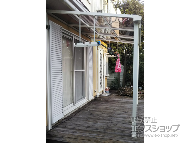 三重県鈴鹿市ののテラス屋根 スピーネ F型 テラスタイプ 単体 積雪〜20cm対応 施工例