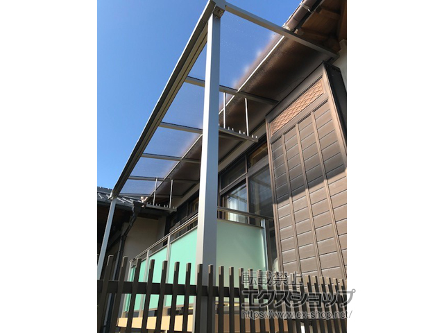 静岡県湖西市ののテラス屋根 ソラリア F型 テラスタイプ 単体 積雪〜20cm対応 施工例