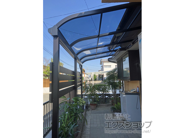 佐賀県佐賀市ののテラス屋根 ソラリア R型 テラスタイプ 単体 積雪〜20cm対応 施工例