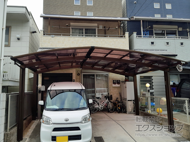 京都府京都市ののカーポート レイナポートグラン M合掌　積雪〜20cm対応 施工例