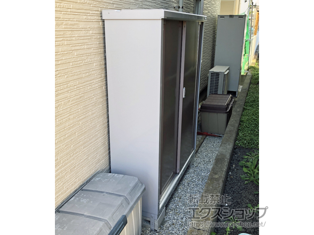 静岡県浜松市のの物置・屋外倉庫 シンプリー 一般型 1320×415×1603（MJX-134D-P） MJX-134D-P-AR 施工例