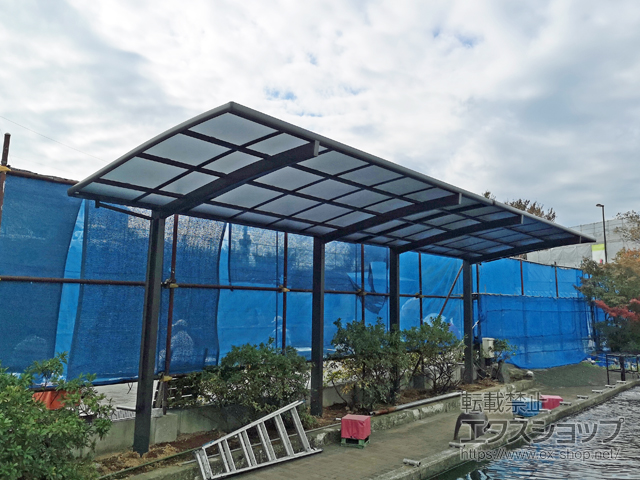 東京都東久留米市ののカーポート ネスカR (ラウンドスタイル) 積雪〜20cm対応 施工例