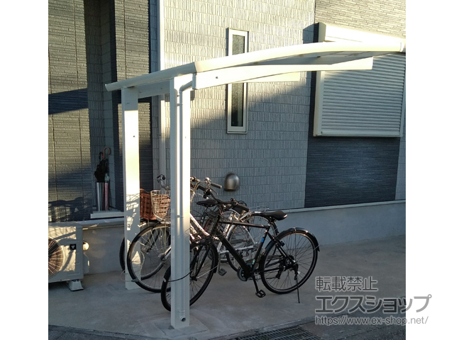 埼玉県越谷市ののサイクルポート・駐輪場 レイナポートグランミニ 積雪〜20cm対応 施工例