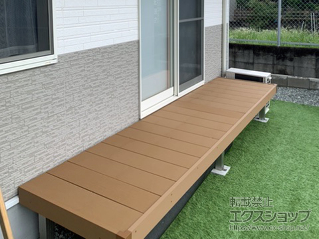 大阪府羽曳野市ののウッドデッキ リウッドデッキ 200 施工例