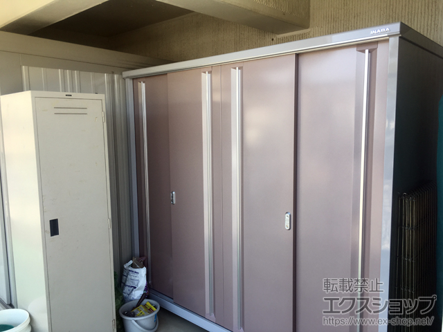 京都府京都市のの物置・屋外倉庫 シンプリー 一般型 2160×905×1903 MJX-219E-AR 施工例