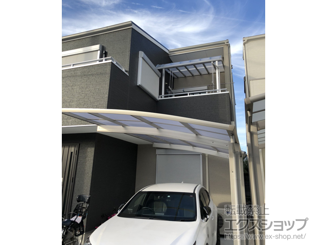 大阪府八尾市ののカーポート プレシオスポート 積雪〜20cm対応 施工例