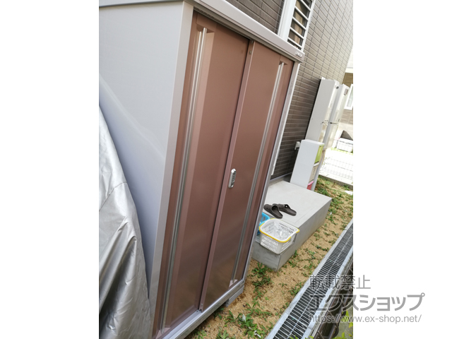 大阪府箕面市のの物置・屋外倉庫 シンプリー 一般型 （MJX-096D-P） 施工例