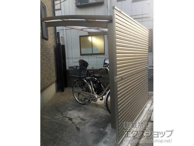 東京都墨田区ののサイクルポート・駐輪場 ネスカRミニ (ラウンドスタイル) 積雪〜20cm対応 施工例