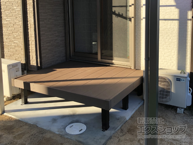 福岡県京都郡苅田町ののウッドデッキ マージウッドデッキ 施工例