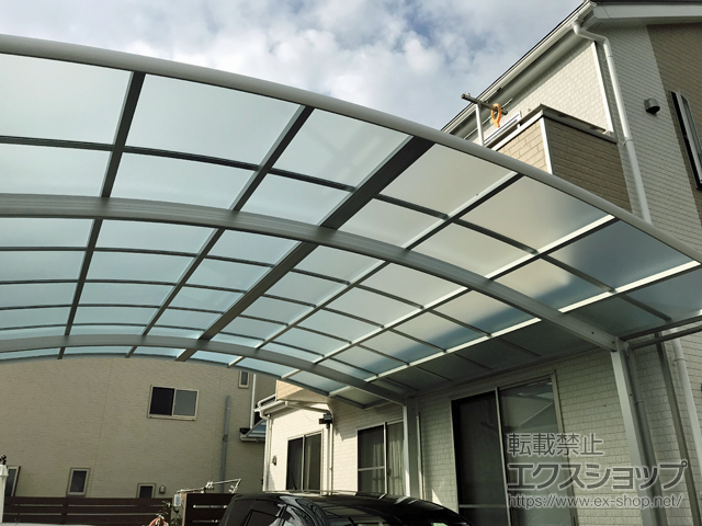 岡山県岡山市ののカーポート レイナポートグラン 延長　積雪〜20cm対応 施工例