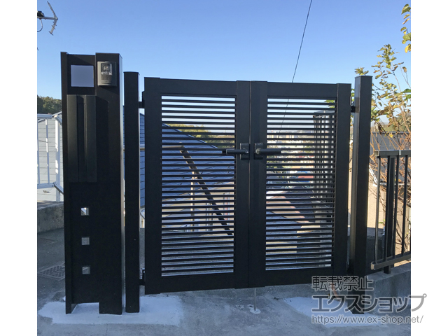 神奈川県横浜市のの機能門柱・ポスト ルシアスポストユニット BK02型 施工例